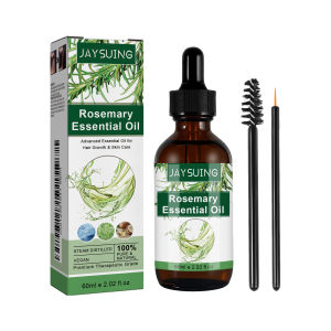 Jaysuing Rosemary Essential Oil Multi-Effect Rosemary Essential Oil Strengthens Hair Nourishes Thick Hair Skin Care Multi-Effect Essential Oil 60ml