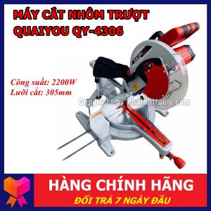 Máy Cắt Nhôm Trượt QUAIYOU QY4306 (2200W) - Lưỡi Cắt 305mm - Hàng Nội Địa Cao Cấp Trung Quốc