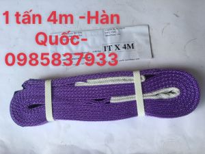 Dây cẩu hàng 1 tấn 4 m Hàn Quốc dùng móc buộc cẩu kéo các thiết bị an toàn hiệu quả
