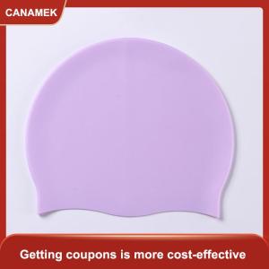 【CANAMEK】 Silicone Thế Giới Silicone Mũ Bơi Người Đàn Ông Phụ Nữ Tóc Dài Màu Sắc Không Thấm Nước Thể Thao Đàn Hồi Cao Người Lớn Bơi Hồ Bơi Hat Lặn Hat