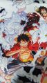GENRYU Monkey D. Luffy Evolution Gear 5, Snakeman, Boundman Anime One Piece Baju Kaos T-shirt Cotton Combed 24s. 
