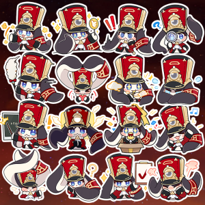 [Honkai Star Rail] Sticker Pom-Pom - Hình dán chibi pom pom ( set 16 hình )