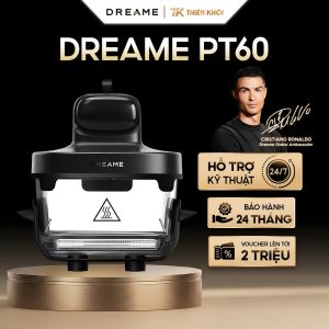 Nồi Chiên Không Dầu Dreame Tasti PT60 4.5L | Thủy Tinh Chịu Nhiệt 5 Trong 1 2 Ngăn Linh Hoạt