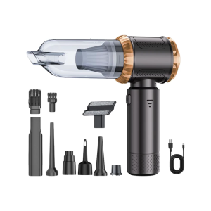 Wireless Rechargeable Handheld Vacuum 35 Min Cleaning Time 8 Practical Attachments For Vehicle Home Interior Cleaning