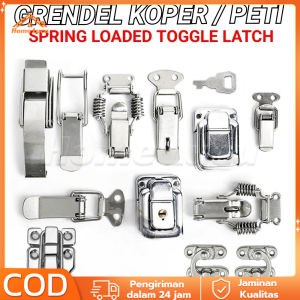 GRENDEL KAIT PETI KOPER SPRING LOADED TOGGLE LATCH CLAMP STAINLESS STEEL KUNCI KABINET SERBAGUNA