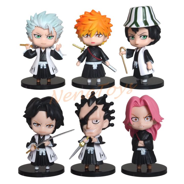 โมเดล Bleach บลีช เทพมรณะ ชุด 6 ตัว สูงประมาณ 9-10 ซม. งานจีนน่ารักๆ เก็บเงินปลายทางได้