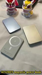 20000mAh Magnetic Built-in line With Foldable Stand Fast Wireless Charger 15W