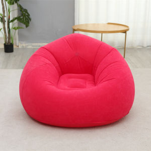 New Inflatable Sofa Single Lazy Sofa Chair Foldable Outdoor Leisure Bean Bag Thick Sofa Bed