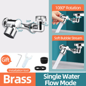 Brass Faucet Sprayer 1080° Swivel Bathroom Faucet Extender Universal Sink Splash Adapter Kitchen Tap Water Saving Accessories