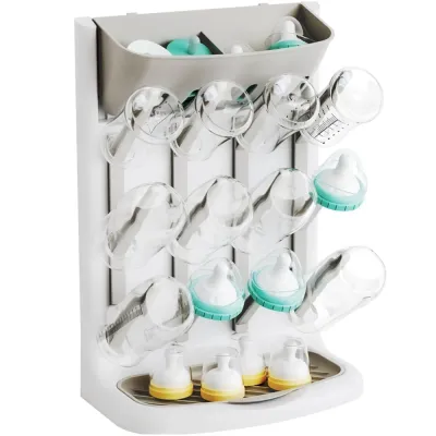 NEXASHOP Vertical Baby Bottle Drying Rack Large Multi Tiered Feeding Bottles Drying Holder High Quality Space Saving Drying and Draining Stand Countertop