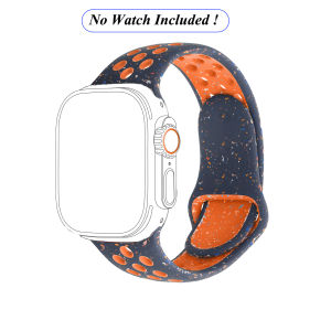 Sport Strap for Apple Watch Ultra 2/Ultra 49mm Two Tone iWatch Silicone Band 45mm 41mm 42mm 38mm 44mm 40mm Strap for Apple Watch Series 9 8 7 6 5 4 3 2 1 SE SE2