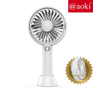 Aoki AF803Y Kipas Angin Mini Portable Rechargable Lipat BONUS Kabel Charger
