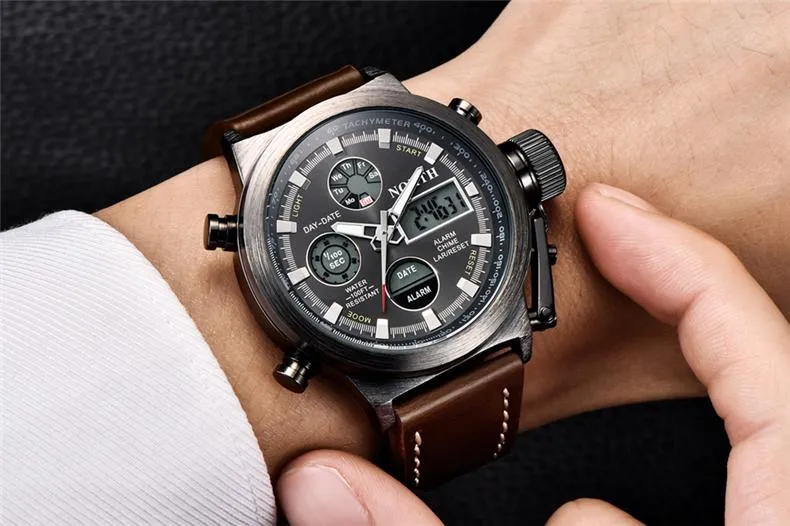 Mens Watches NORTH Brand Luxury Casual Military Qu Mens Watches NORTH Brand Luxury Casual Military Qu main image 3