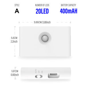 Rechargeable Induction Night Light USB Charging Wall Lamp Human Body Motion Sensor Wall Light Bedroom Corridor Cabinet Bedside
