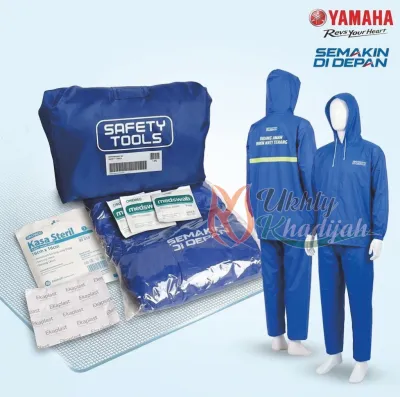 Jas Hujan Original Yamaha Bahan Lebih Tebal Anti Bocor Allsize dewasa