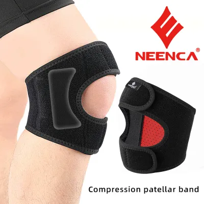 NEENCA Open Patella Knee Brace Non-slip Adjustable Breathable Men Women Arthritis Pain Support Knee Guard Sports Knee Pads Workout Compression Sleeve Wrap