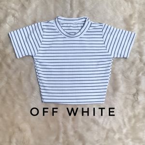 Printed Basic Fit Knitted Crop Top/ Zara Dupe (XS-S)