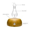 EARTH Home Nebulizing Diffuser/ Nebulizer for Pure Essential Oils, Handmade Glass, Bamboo Base with lighting. 