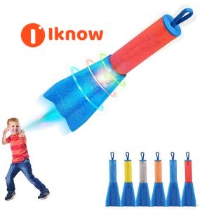 Finger Rockets 6 Pack LED Foam Rocket Launchers    Beach Party Favor Toys for Kids Age 4 5 6 7 8 9 +