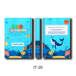 Buku Iqro Tulis Custom Nama & Foto Metode Follow The Line Cara Cepat Belajar Membaca Menulis Quran