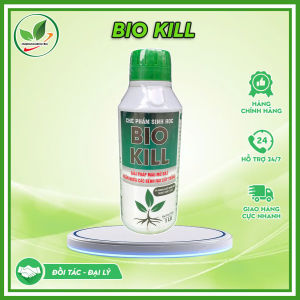CHẾ PHẨM SINH HỌC BIO KILL. Giải Pháp Màu Mỡ Đất Ngăn Ngừa Cách Bệnh Hại Cây Trồng. Chai 1L