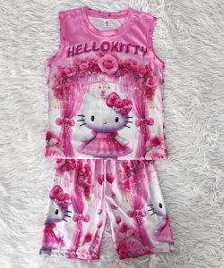 Kids jersey terno for girls 2-7yrsold Hellokitty