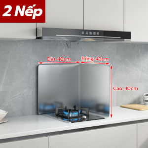 Tấm Chắn Dầu Mỡ Inox 304 40*40CM Tấm Chắn Bếp Gas Chịu Nhiệt Cao Chắn Gió Cho Bếp Dày Hơn Dễ Dàng Làm Sạch
