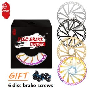 CNC MTB mountain bike colorful disc brake rotor 160/180/203mm mountain road bike oil brake disc brake six nail brake disc