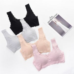 Seamless Bra for Women One Piece Sports Bra Plus Size 32-40 Cup ABCD Breathable Premium Lace No Steel Ring Wireless Bra Underwear
