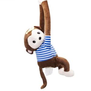 Khỉ Hộp đựng khăn giấy cho xe động vật hoạt hình treo-Túi sắp xếp giấy khỉ mông Hộp đựng khăn giấy cho xe nhà văn phòng trang trí nội thất