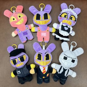 20cm Plush Pendant The Amazing Digital Circus Caine Plush Toys Jax Rabbit Anime Peripherals Plush Keychain Decor Ornaments Gift