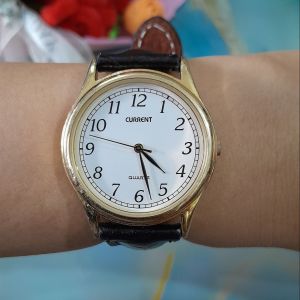 Đồng hồ nữ CURRENT dây da màu đen size 34mm  second hand si nhật- đã qua sử dụng