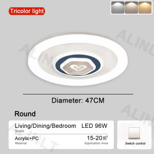 Ceiling Light Modern LED Tri Color Ceiling Lamp Love Center Light 96W Living Dining Bedroom Kitchen Pendant Light ALINLT