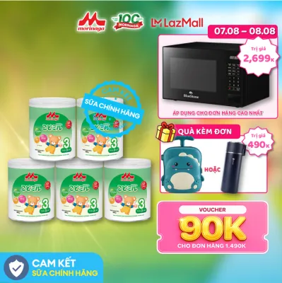 Combo 5 Lon Sữa Morinaga Kodomil Số 3 800g Nhật Bản – Canxi Hỗ Trợ Tăng Chiều Cao Hỗ Trợ Tiêu Hóa Cho Bé Từ 3 Tuổi Chính Hãng