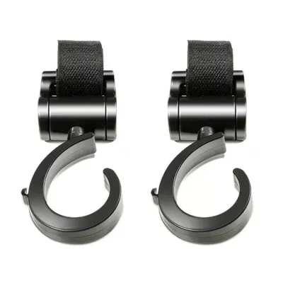 PREMIUM Baby Stroller Hanging Strap Hook 360° Degree Rotatable Baby Carrier S Hook Customized Children Accessories