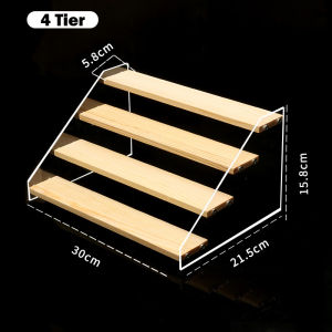 Acrylic Display Rack Doll Storage Transparent Organizer Nail Polish Glasses Makeup Stand Durable Shelf Holder Rack