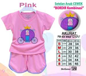Kelfi Baju Setelan Anak Cewek Bordir / Stelan Usia 0-12 bulan / 1-2 tahun / 2-3 tahun / 3-4 tahun / 5-6 tahun 7-8 tahun Yona Edition Bahan adem dan Lembut Bisa COD