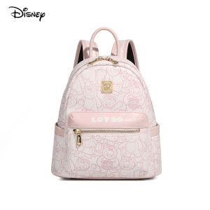 Disneys official authentic strawberry bear series coated canvas printed old flower PVC backpack mini womens wear
