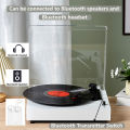 Middix Vinyl turntable player Gramophone  wooden music player retro vinyl record player LP Phonograph Can Connect to Bluetooth Speakers. 