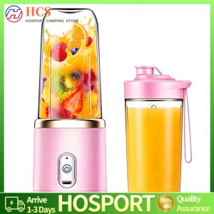 Portable Rechargeable Blender with Ice Crushing 400ml 6-Blade Juice Cup for Fitness and Home Use