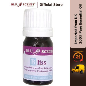 Blu Scents Bliss Pure Essential Oil 5ml Relaxing Reduce Anxiety