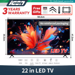 ICON Smart TV with Google TV  22" 30" 32" 50" - Netflix YouTube Ready 4K HD Display Energy Saver TV Free Shipping 3-Year Warranty Affordable for Small Rooms All Sizes Included (22 to 50 Inch)