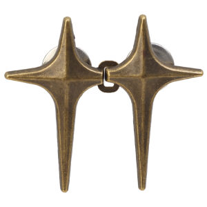 【On Sale】2Pcs Detachable Metal Brooch Waist Adjustable Buttons Star Patterns Metal Pants Button for Clothes Adjustable Pin