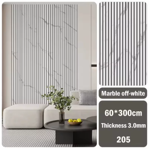 REAIM Wallpaper grille plate design 60cmx300cm   self-adhesive waterproof Wood Grain Grille and moisture-proof wall panel living room TV background wall wall decoration panel ceiling wall sticker