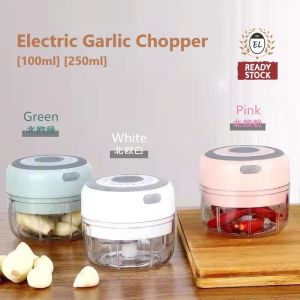 Electric Garlic Chopper🔥Ready Stock🔥USB Rechargeable Mini Meat Blender Masher Crusher Grinder Pengisar 电动捣蒜神器