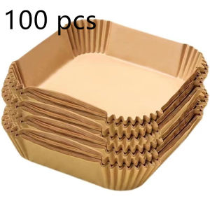 100pcs Air Fryer Baking Oil-proof and Oil-absorbing Paper High Temperature Non-stick Baking Sheet