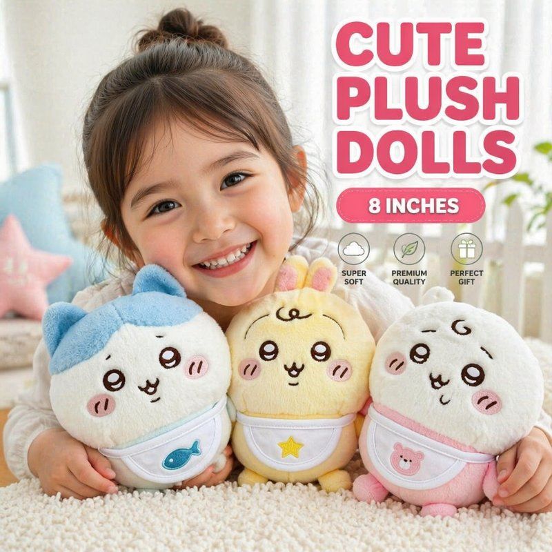 Chiikawa Sleeping Plush Pillow Usagi And Hachiware Cuddle Cushion_voghion.com