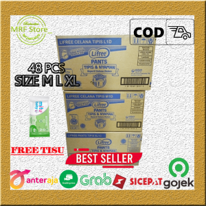 LIFREE PANTS (1 DUS isi 48 PCS ) POPOK CELANA DEWASA  SIZE (MLXL) TERMURAH