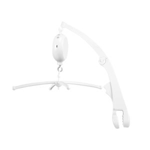 BABYSYLSRL D Series With Clip Crib Mobile Rotating White Folding Stand Bell Music Box Toy Can Hang Animal Dolls