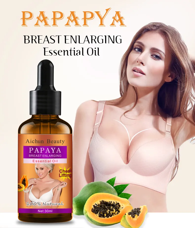 100 Nature Papaya Breast Enlargement Oil Fast Growth Firming